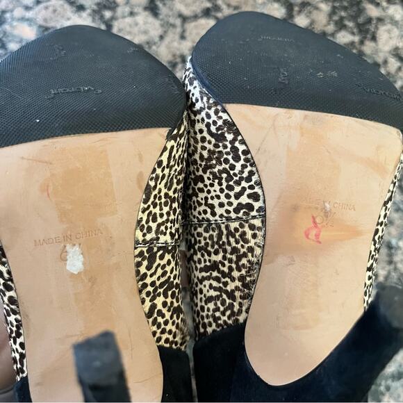 Madewell The Maddie Speckled Calf Hair Heels - Picture 8 of 11